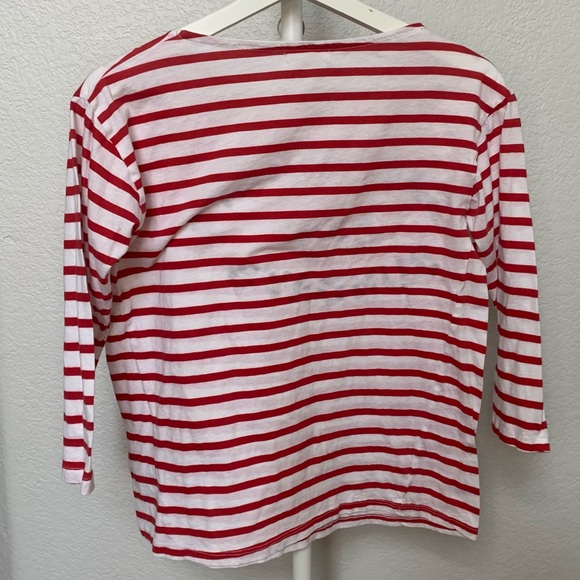 SUNDRY Anthro Saturdays and Sundays Striped Shirt - Picture 3 of 5